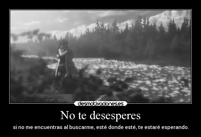 No te desesperes -