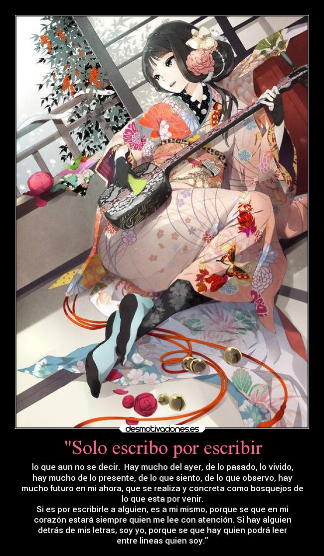 Solo escribo por escribir -