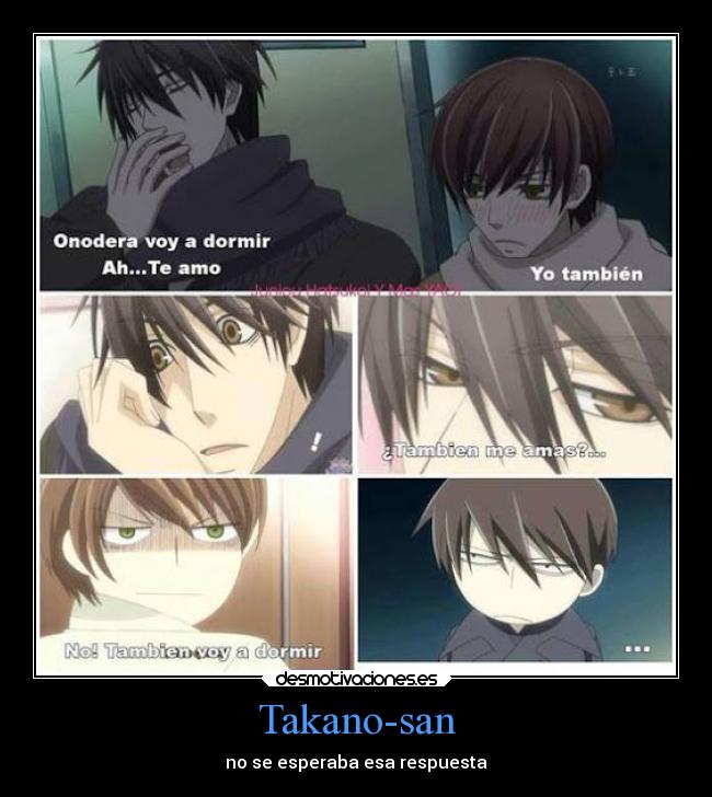 Takano-san - no se esperaba esa respuesta