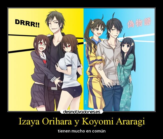Izaya Orihara y Koyomi Araragi - 