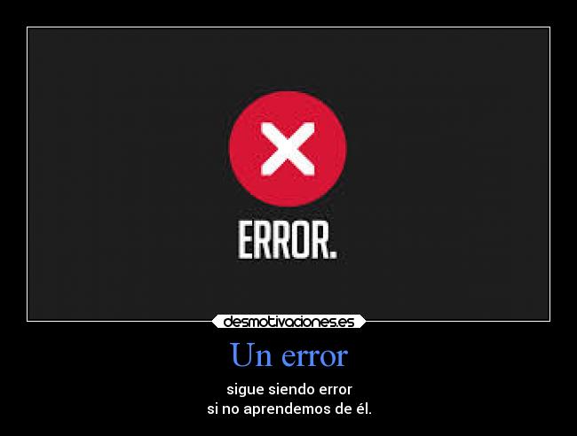 Un error - 