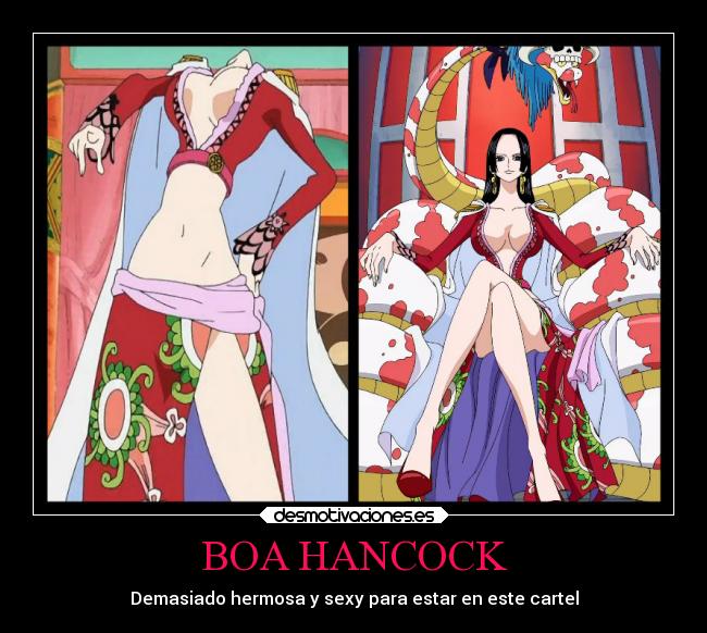BOA HANCOCK - Demasiado hermosa y sexy para estar en este cartel