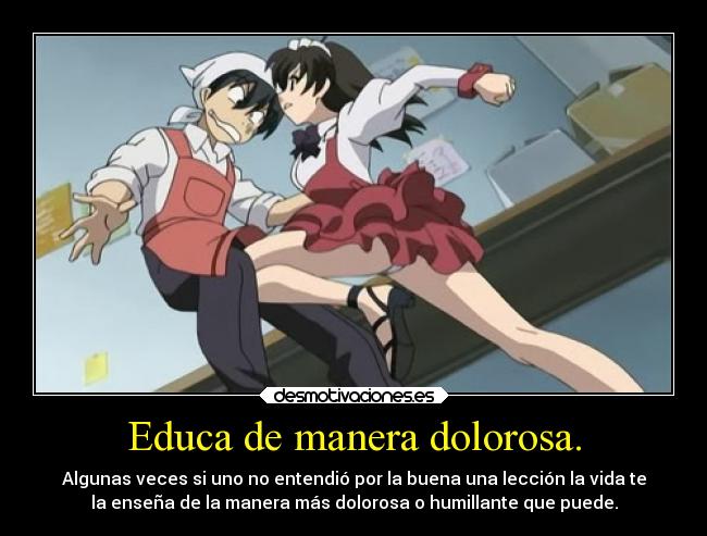 carteles anime castrado gratis jajaja school days que golpazo pobres pelotas desmotivaciones