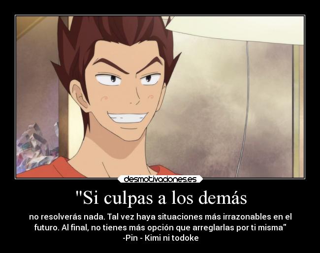 Si culpas a los demás -