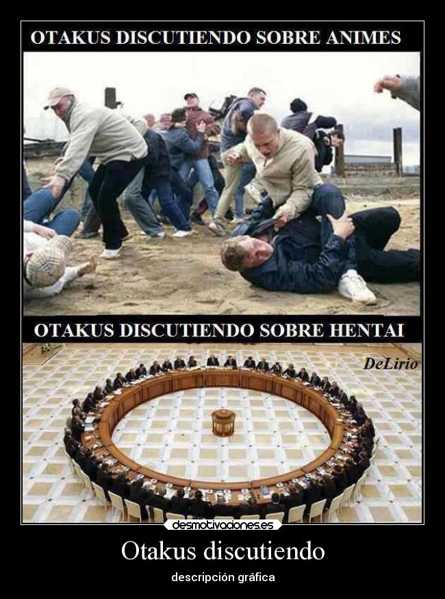 Otakus discutiendo - 