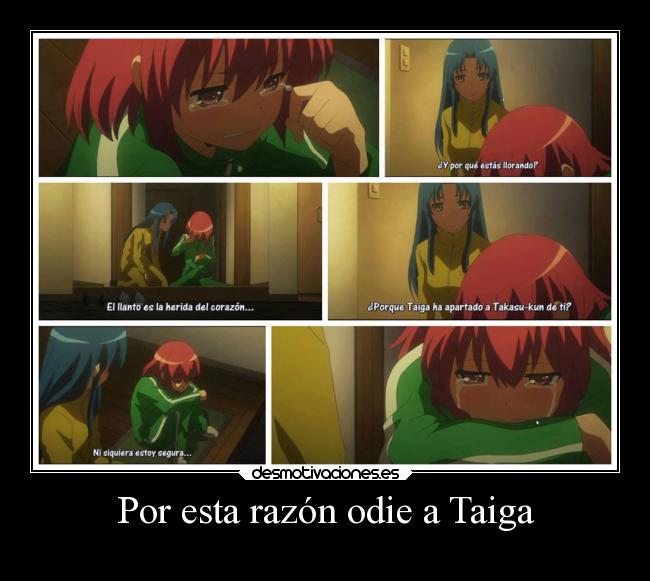 Por esta razón odie a Taiga -
