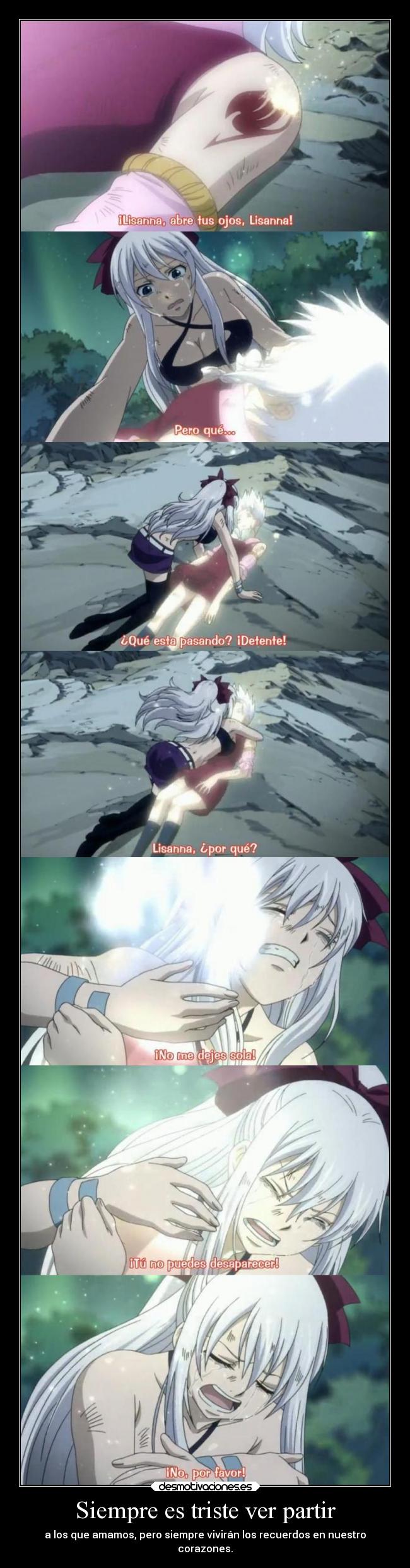 Siempre es triste ver partir -