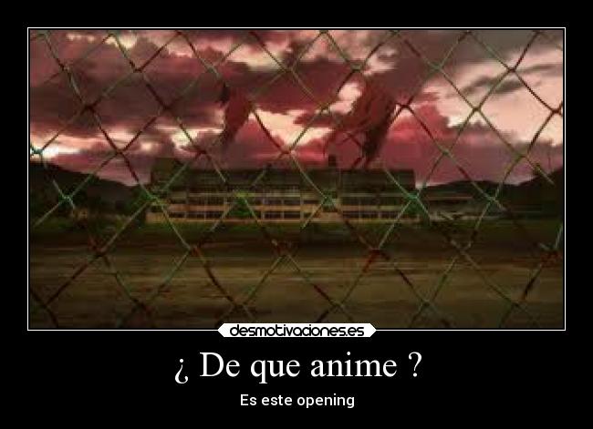 ¿ De que anime ? - Es este opening