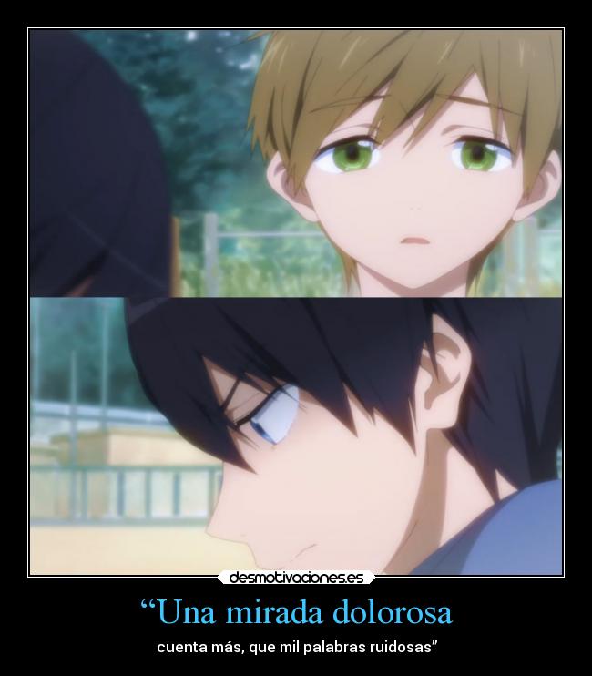carteles anime haruka nanase makoto tachibana free desmotivaciones