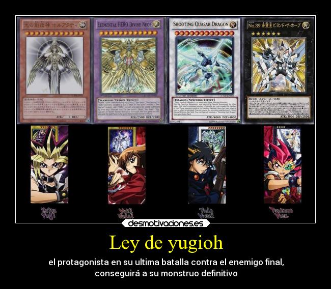 Ley de yugioh -