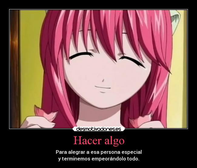 Hacer algo -