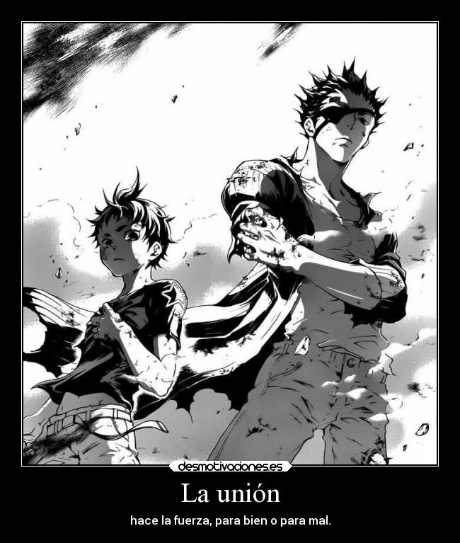 carteles anime manga deadman wonderland ganta igarashi woodpecker kiyomasa senji crow desmotivaciones