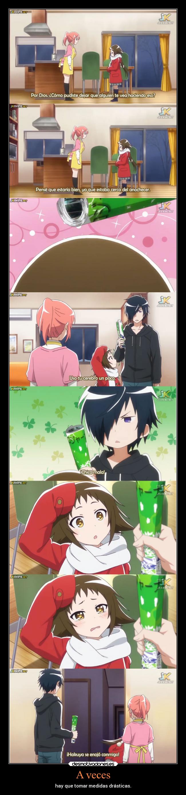 carteles anime manga mikakunin shinkoukei 2014 kobeni yonomori hakuya mitsumine mashiro desmotivaciones