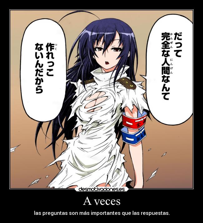 carteles anime medaka box kurokami desmotivaciones