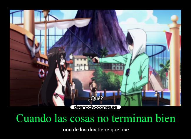 Cuando las cosas no terminan bien -