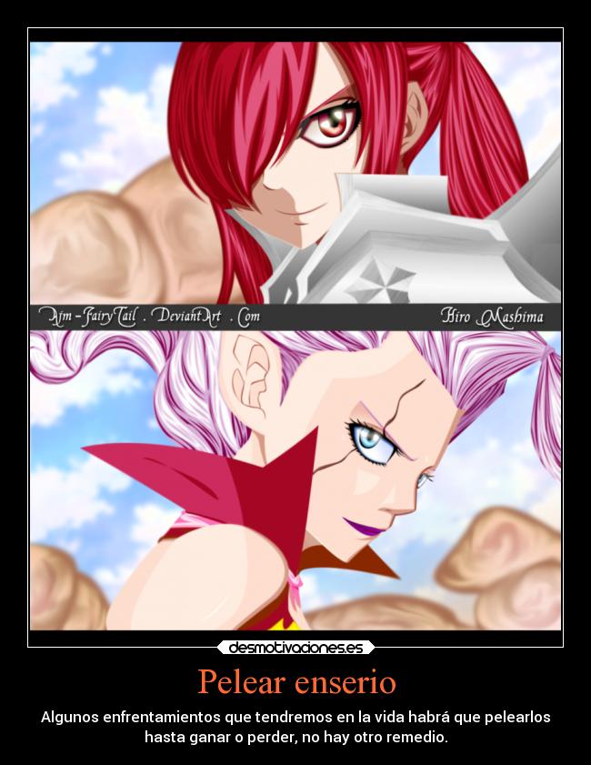 Pelear enserio -