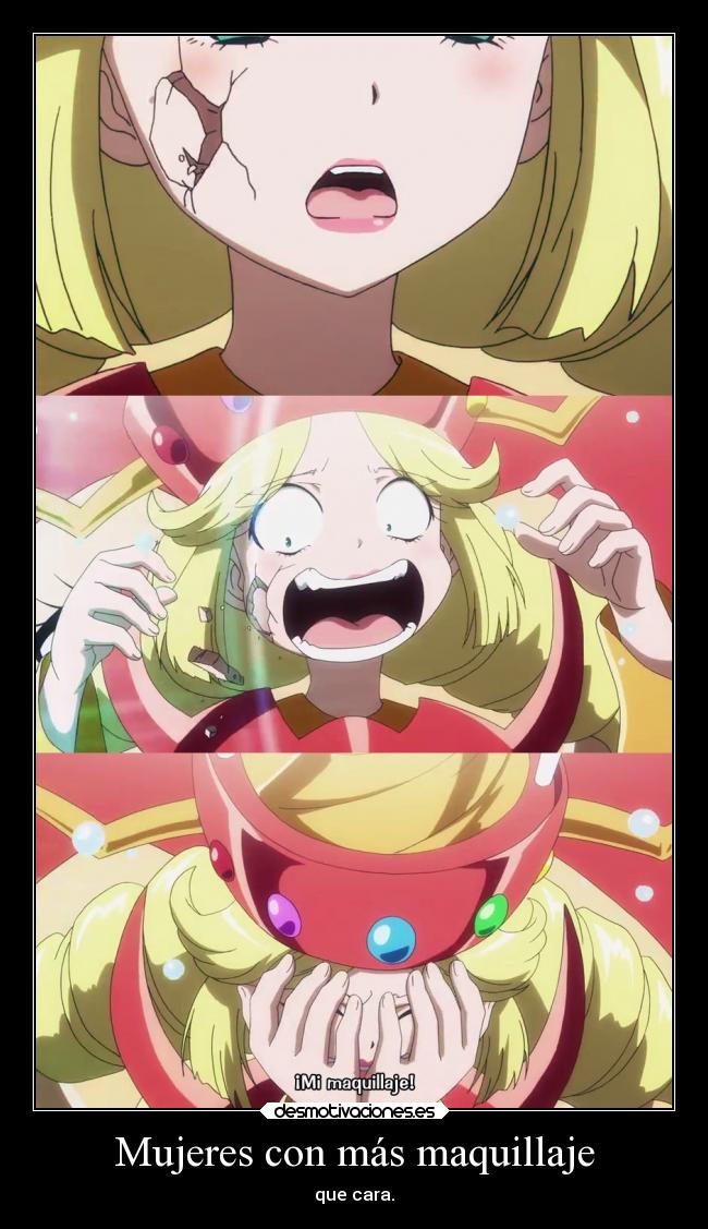 Mujeres con más maquillaje -
