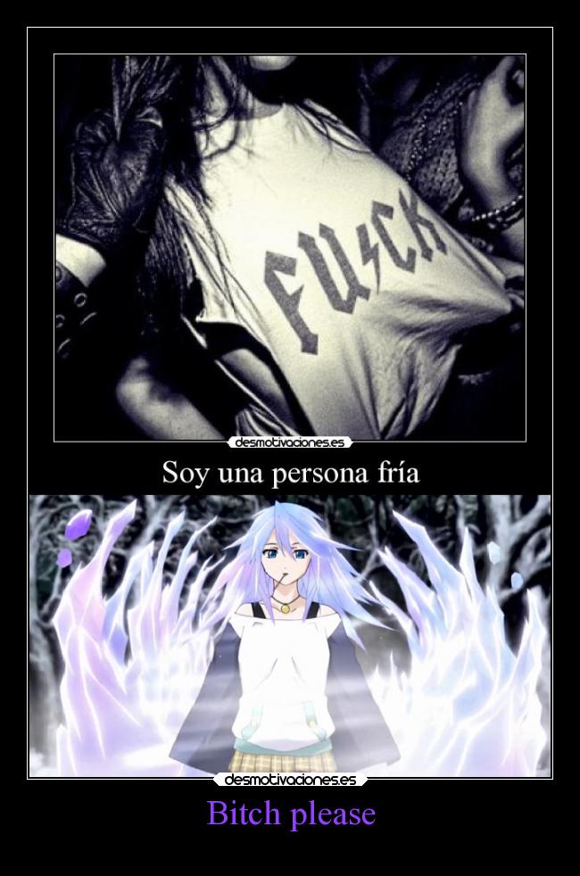 carteles anime rosario vampire mizore persona fria desmotivaciones