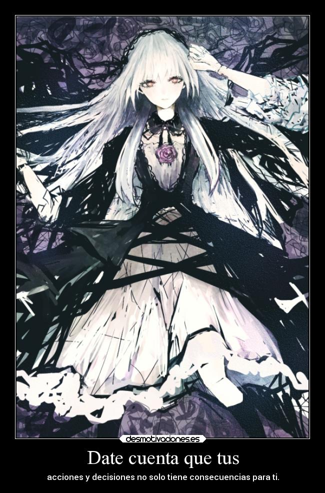 carteles anime rozen maiden suigintou desmotivaciones