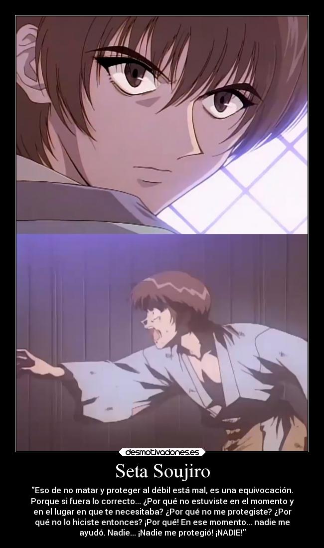 carteles anime samurai seta soujiro desmotivaciones