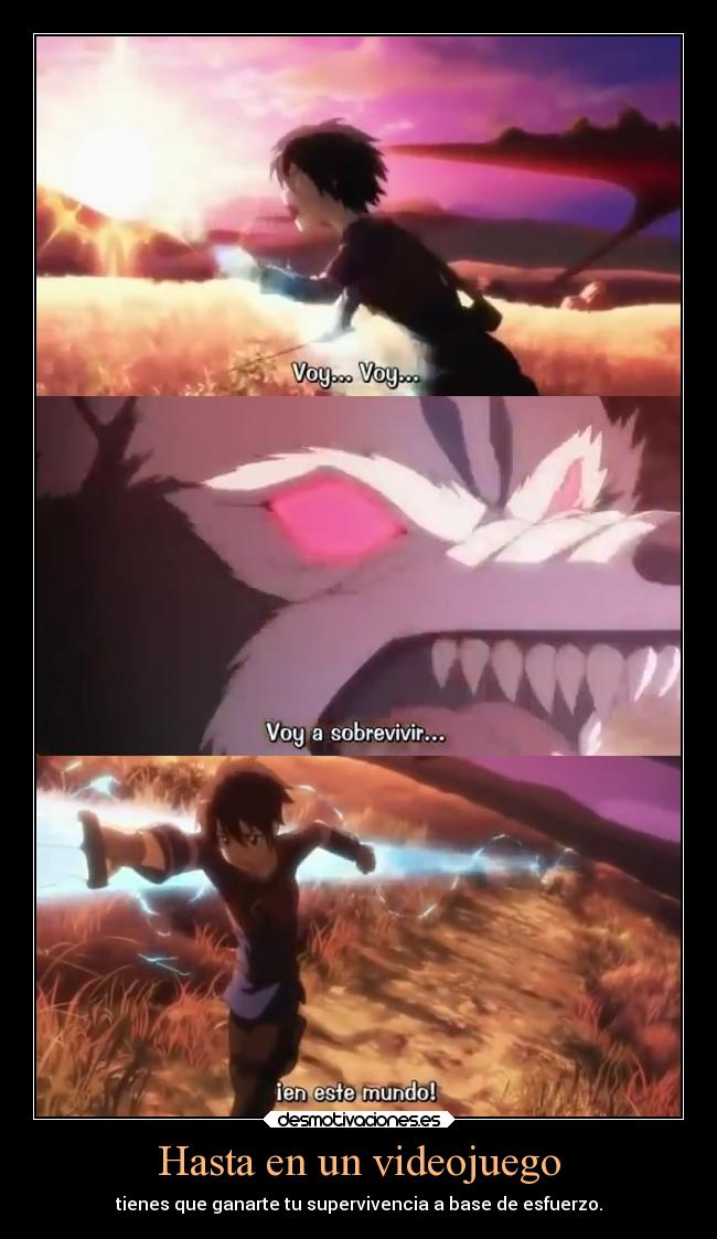 carteles anime sao kirito clandominadores ejercitodemar desmotivaciones