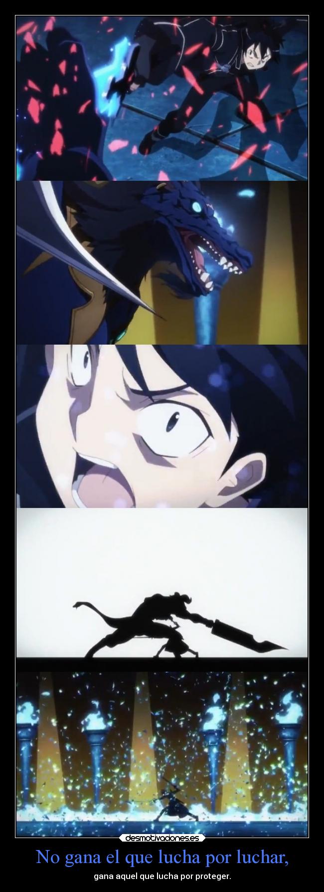 No gana el que lucha por luchar, - 