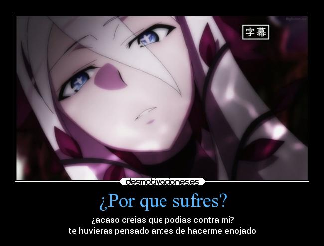 ¿Por que sufres? -
