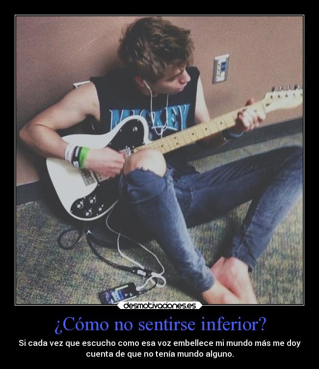 ¿Cómo no sentirse inferior? -