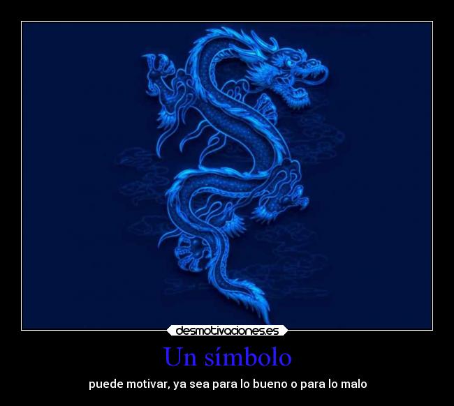 Un símbolo - puede motivar, ya sea para lo bueno o para lo malo