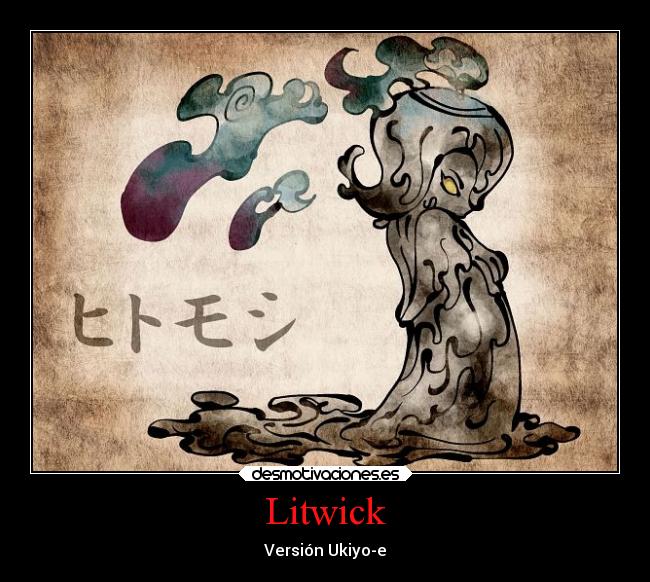 Litwick - Versión Ukiyo-e