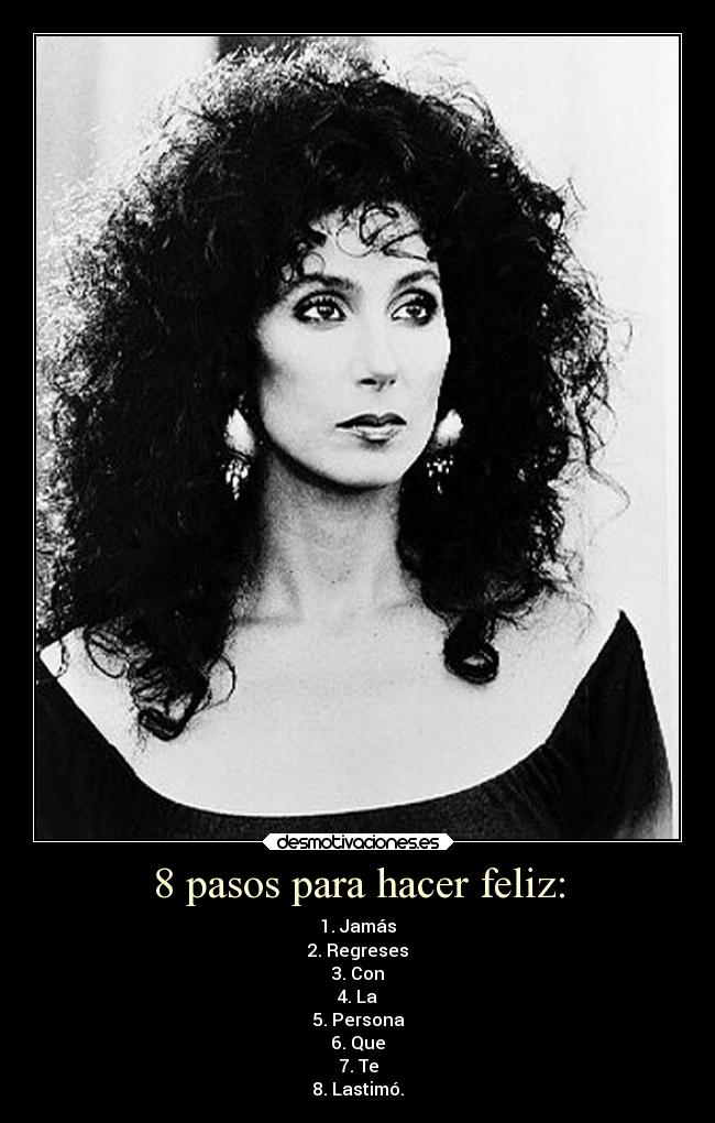 8 pasos para hacer feliz: -