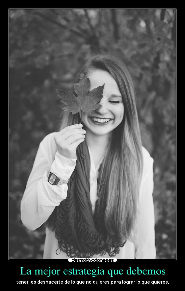 La mejor estrategia que debemos -