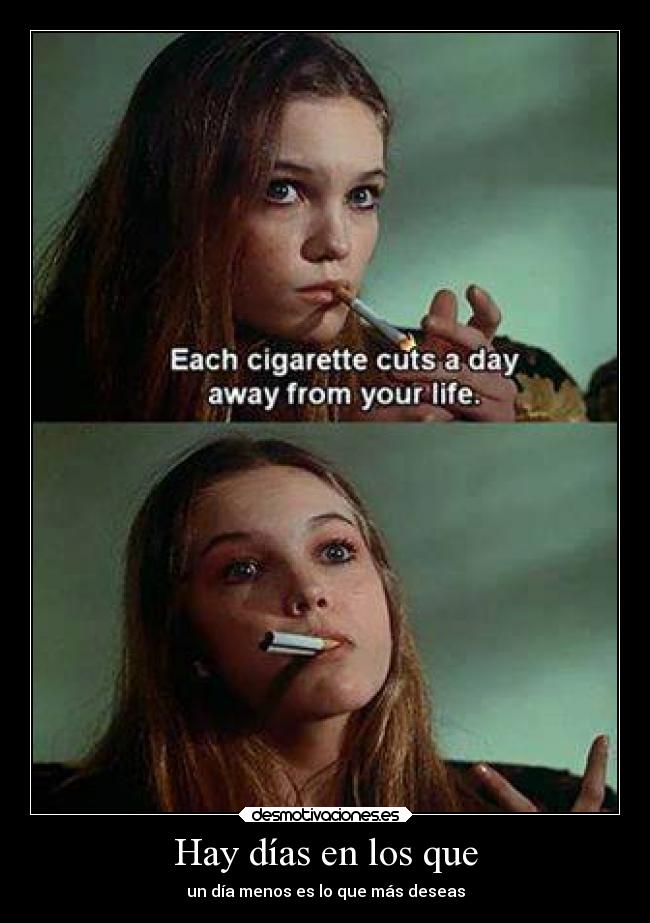 Hay días en los que -