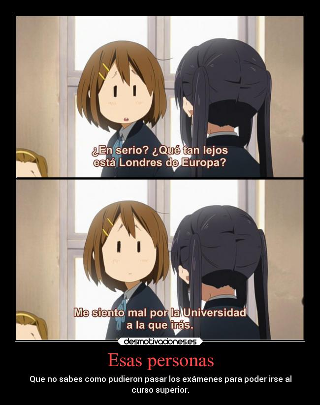 carteles chiste anime amigos kon curso desmotivaciones