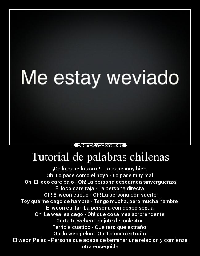 carteles cine chile chilenos palabras desmotivaciones