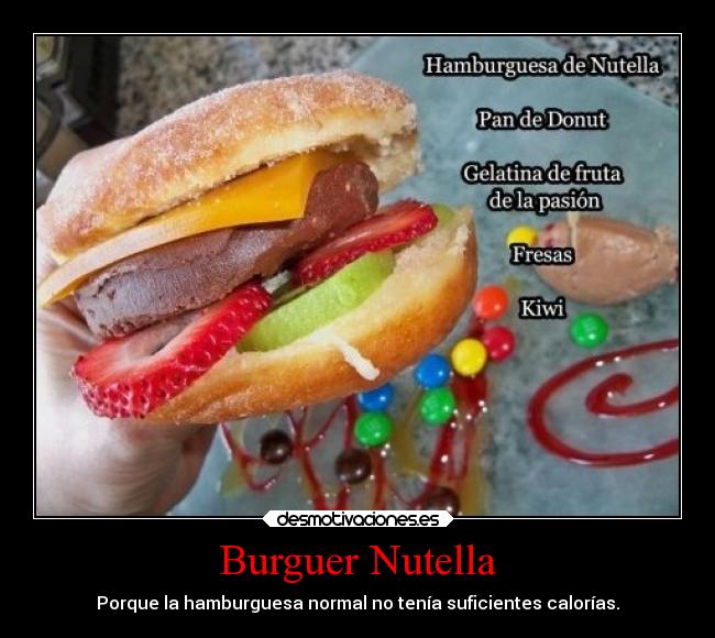 Burguer Nutella - 