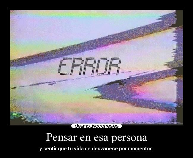Pensar en esa persona - 