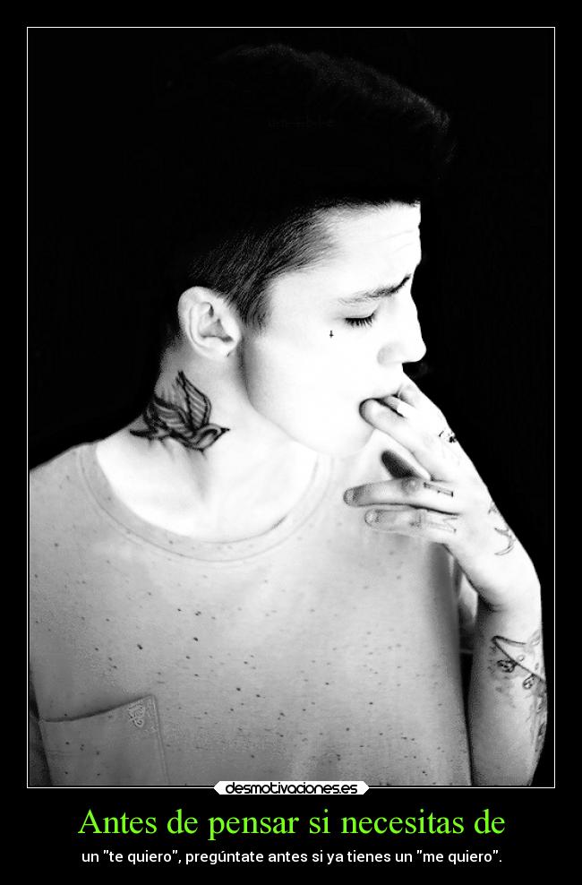 Antes de pensar si necesitas de -