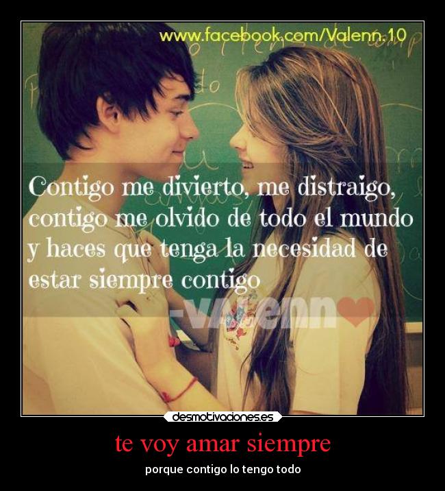 te voy amar siempre -
