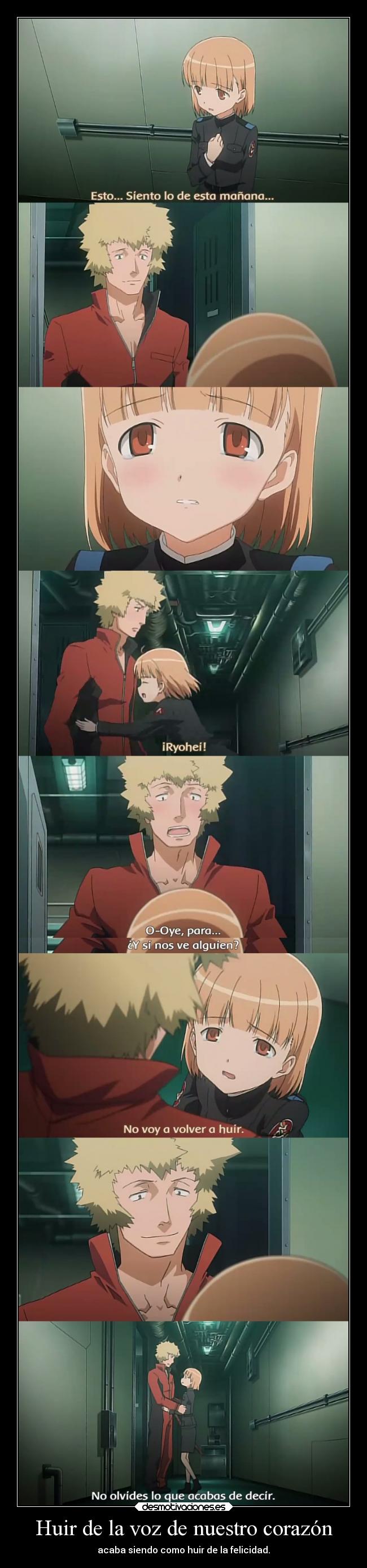 Huir de la voz de nuestro corazón -