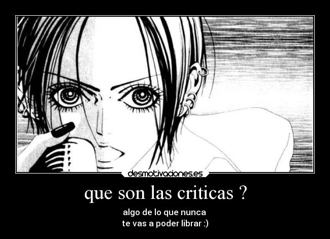 que son las criticas ? -