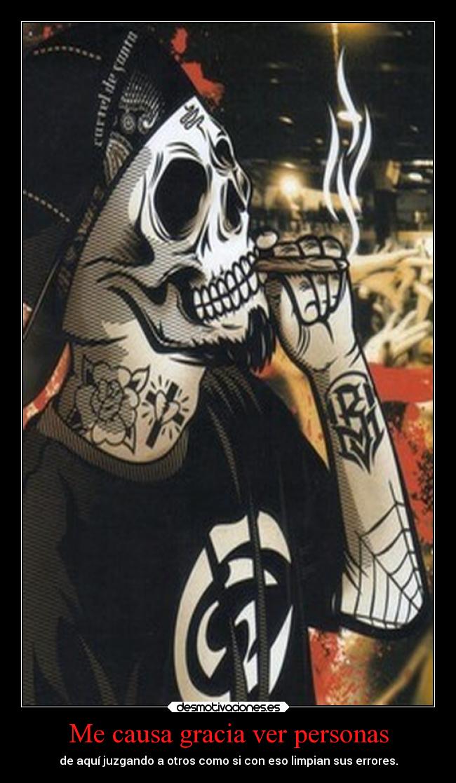 Me causa gracia ver personas -