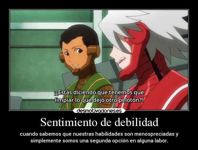 Sentimiento de debilidad -