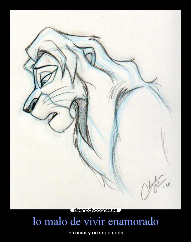 lo malo de vivir enamorado - es amar y no ser amado