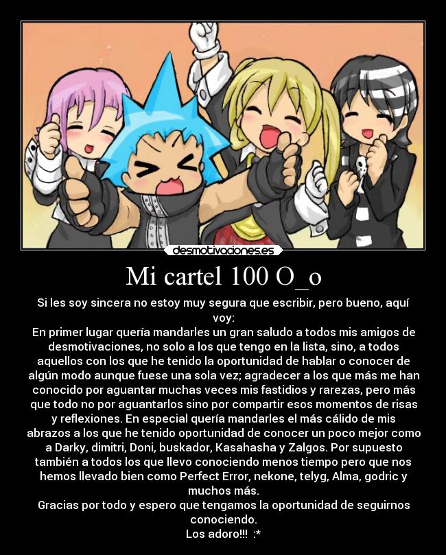Mi cartel 100 O_o - 