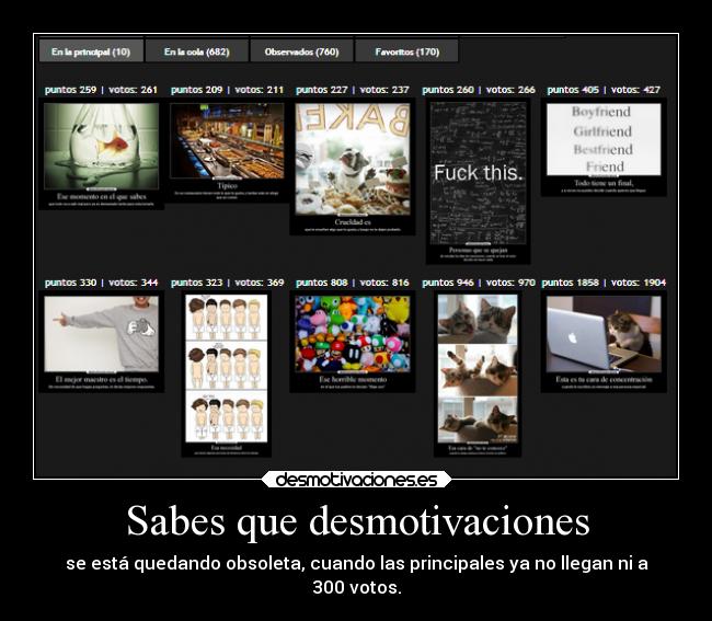 Sabes que desmotivaciones - 