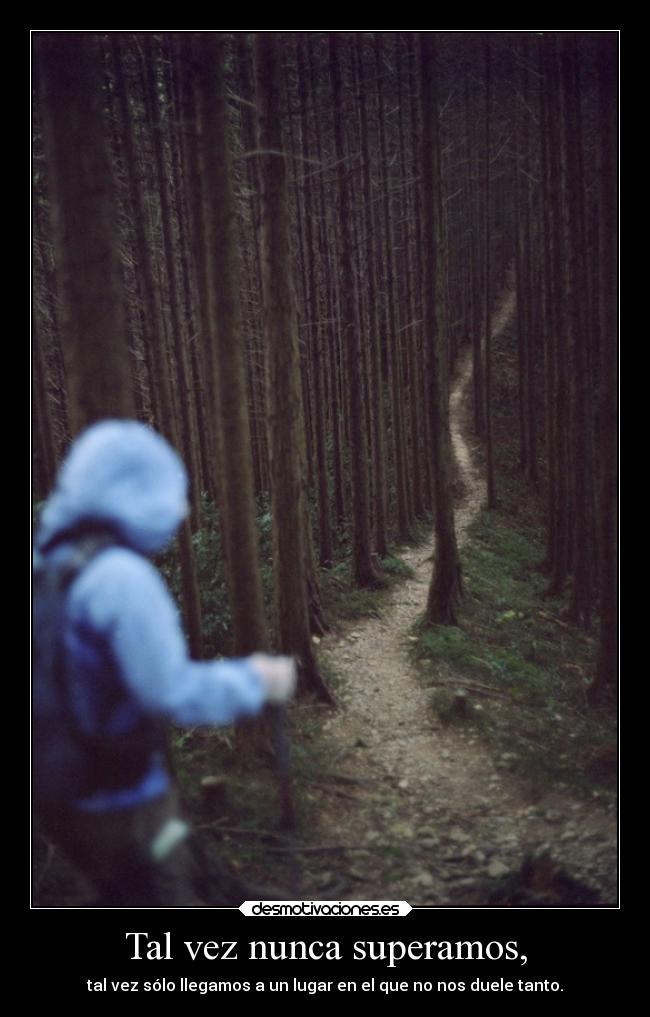 Tal vez nunca superamos, - 