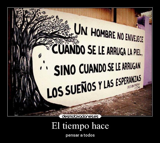 El tiempo hace -