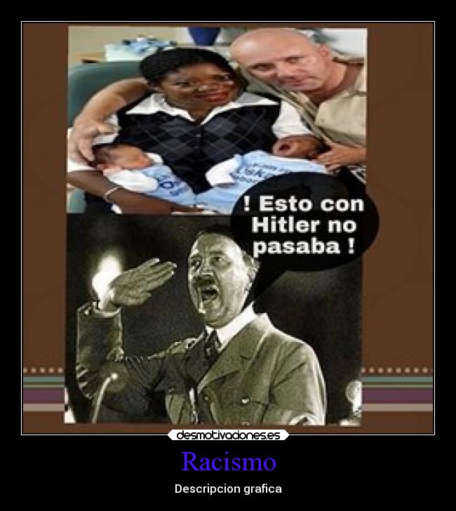 Racismo - Descripcion grafica