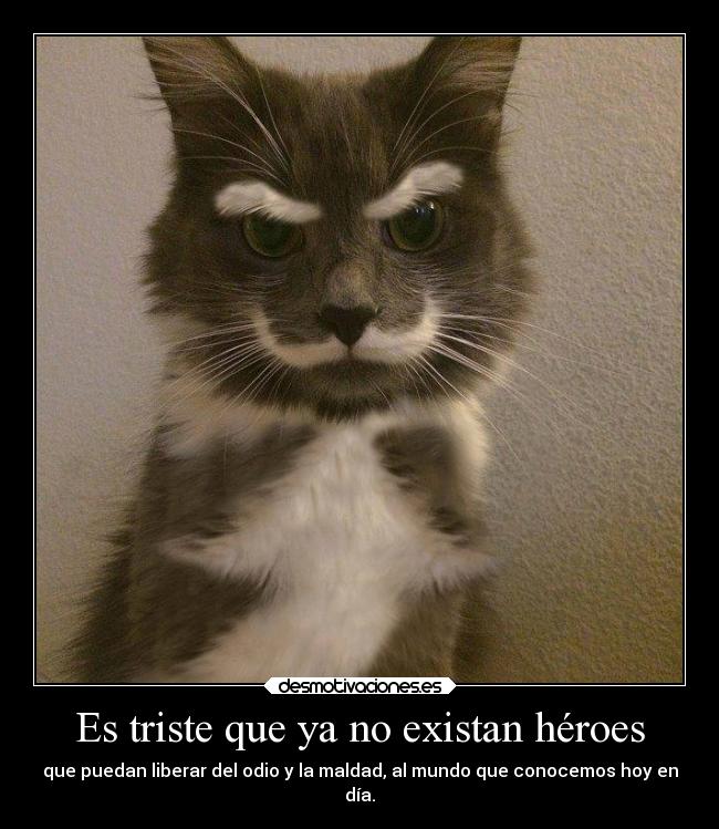 Es triste que ya no existan héroes - 
